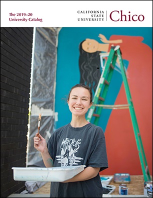 Student Autumn Robertson works on the niche mural, a project she and classmate Rafa Orti designed and executed together.