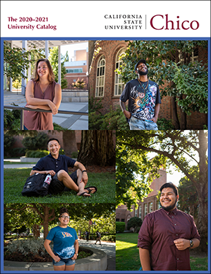 Breeann Taylor-Mays, RaTrail Armstead, Gustavo Martir, Jacklynn Rodriguez, and Kosue Yang (clockwise from top left) are all first-generation students at Chico State.